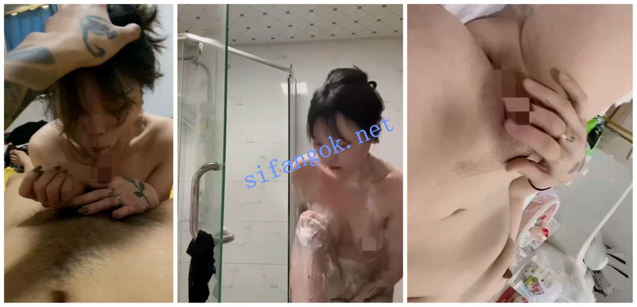 【抖音福利】纹身精神小妹洗澡自慰XO【包子不吃包子】【8V】【108M】 2