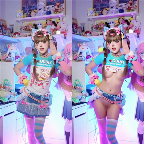 超能！AI脱衣网红美女万象合集 抖音风去衣裸舞对比 第七篇【230V】【1.58G】 11