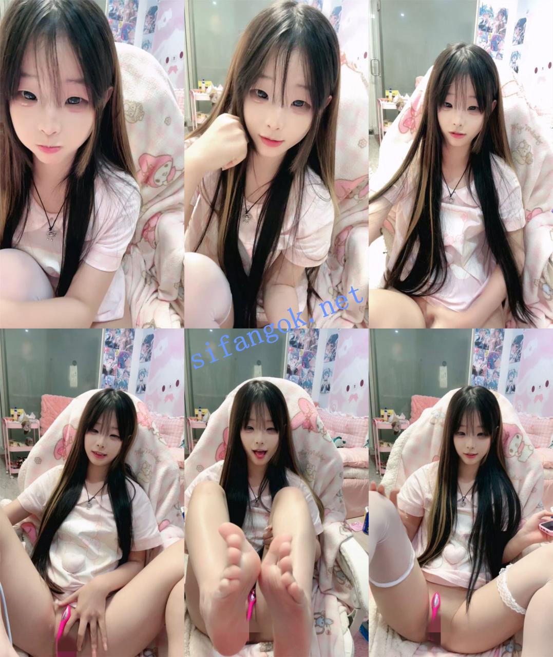 撸管推荐！颜值天花板校花~【幼七】道具自慰！淫水喷不停~ 5