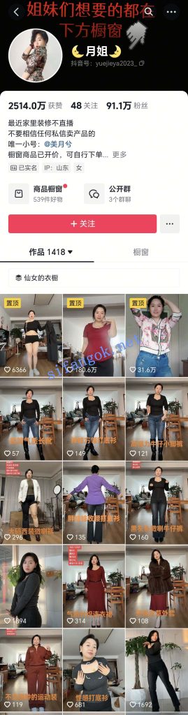 抖音 月姐 90万粉 穿搭博主 露点 裸舞等 超强反差【5V】【68.6M】 1