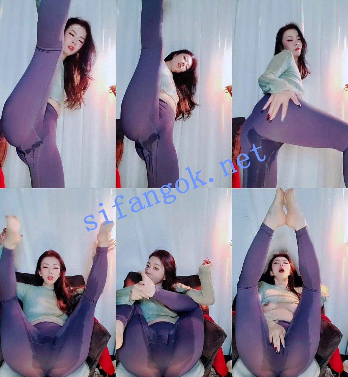 ♈御姐【雪奈】淫水浸湿牛仔瑜伽裤~舔脚~丝袜足交开穴跳蛋 3