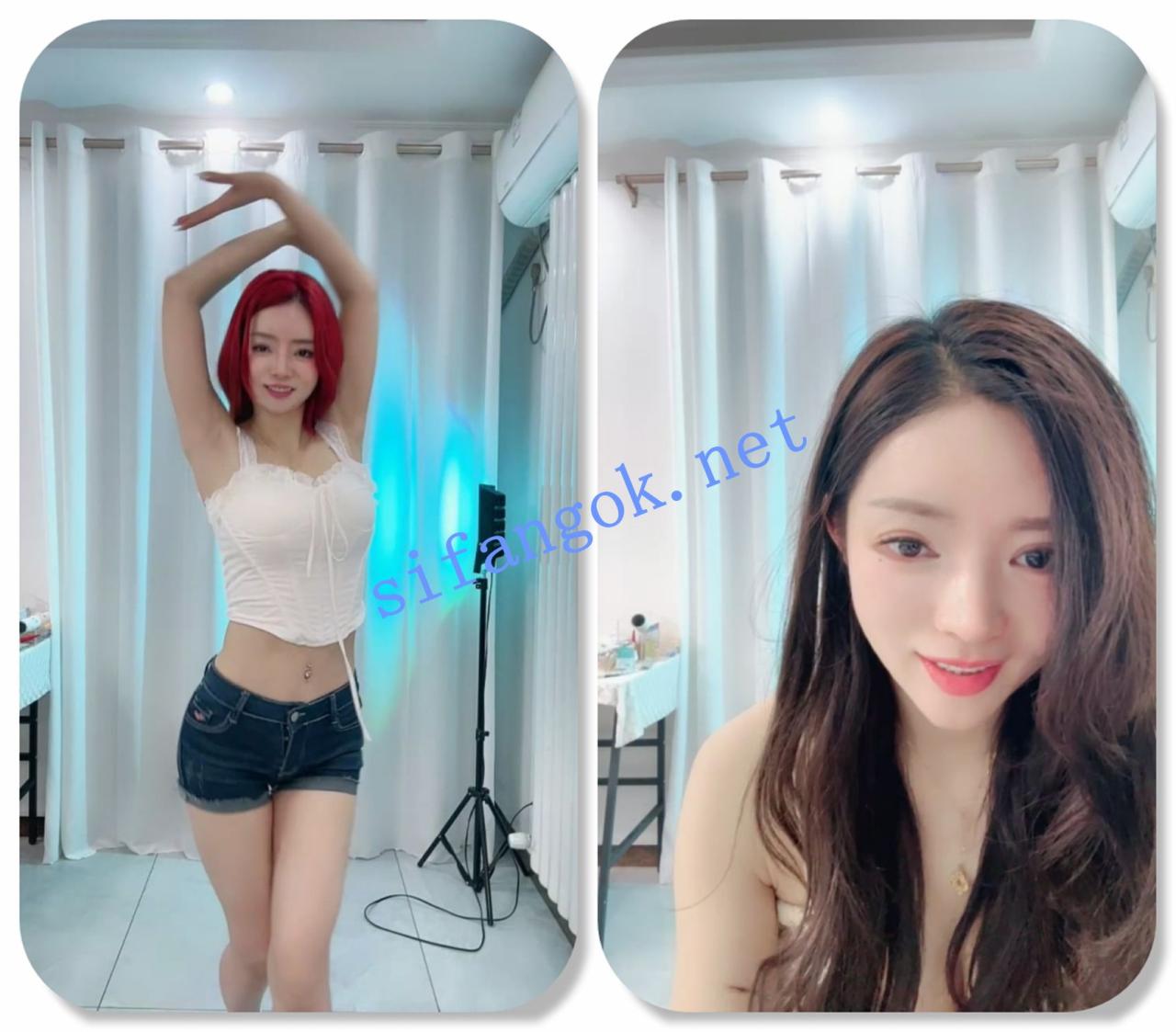 ██抖音热舞女神！【无虞】染成红发，跳着跳着露咪咪 2