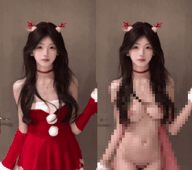 【核弹】AI裸舞大神级制作最新100多位主播 正常+AI舞蹈对比【306V】【2.71G】 19