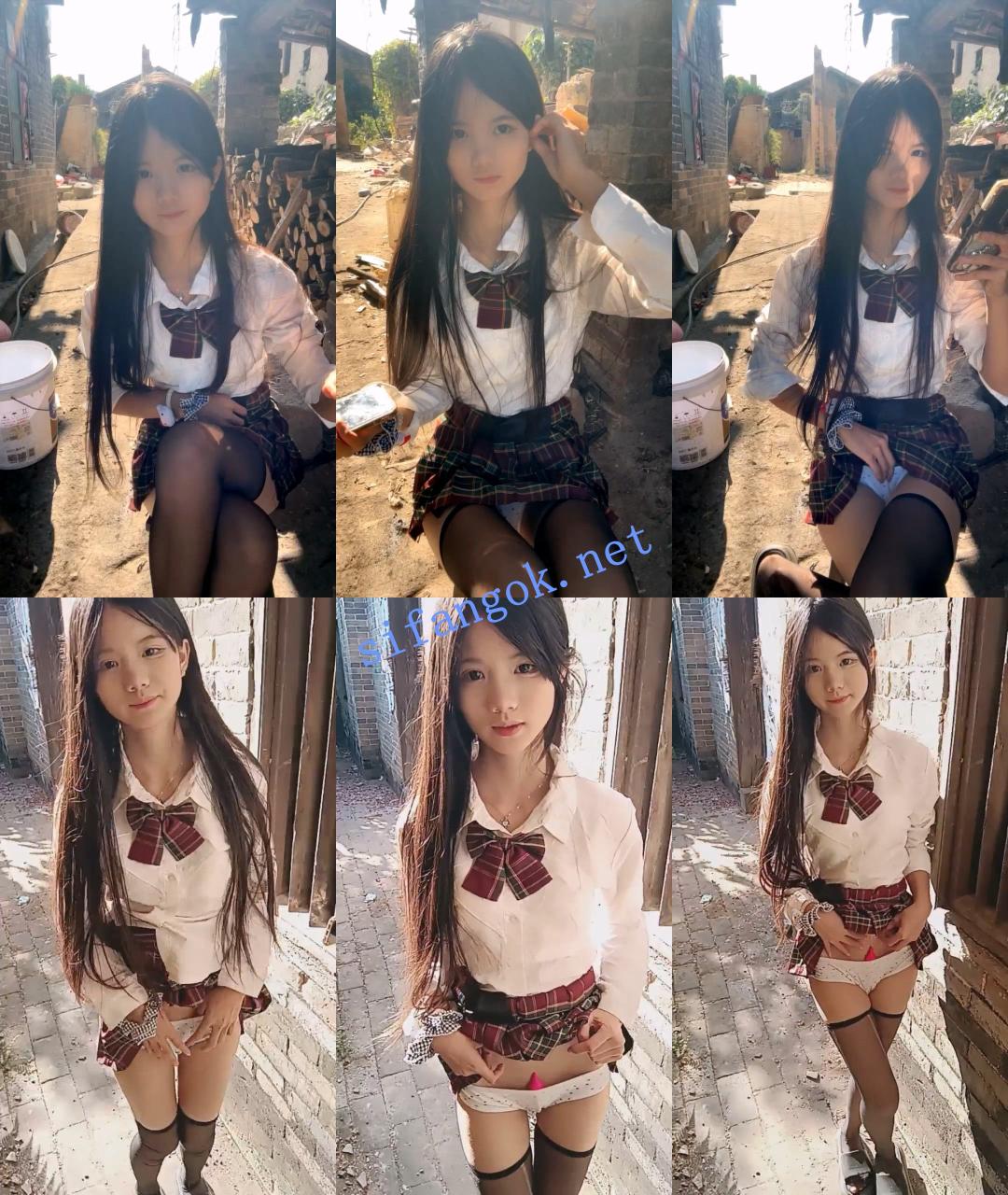 ♆【水嫩宝宝】农村美少女~! 户外跳蛋~沟搭隔壁大叔~舔润逼 3