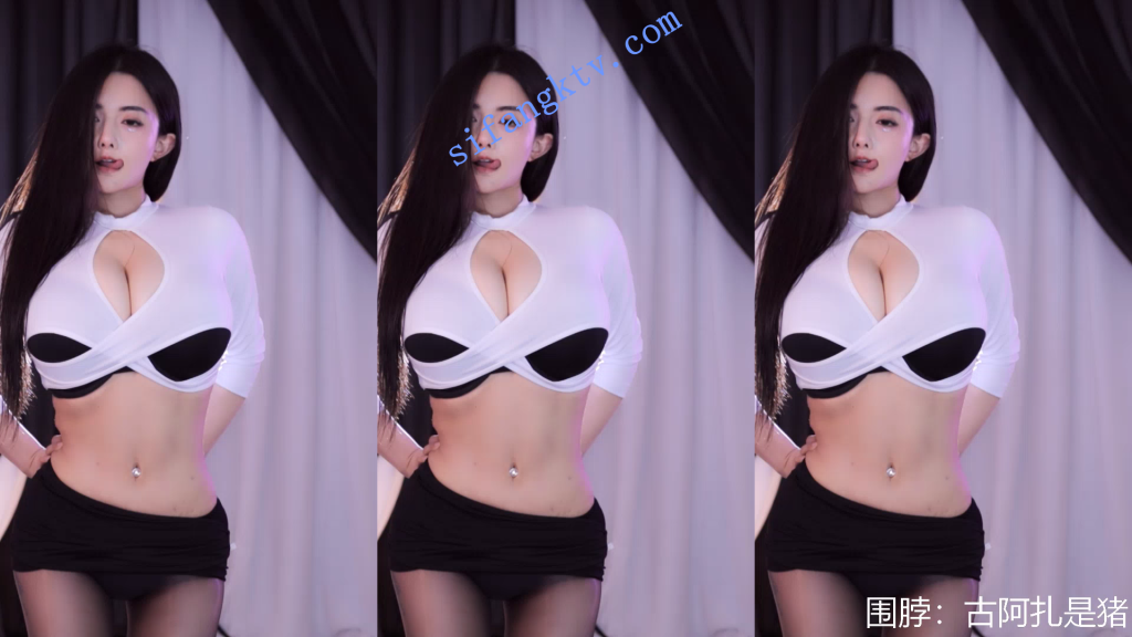 【虎牙古阿扎】4K画质-风骚大奶甩不停,黑丝诱惑-第二期【4V】【3.01G】 3