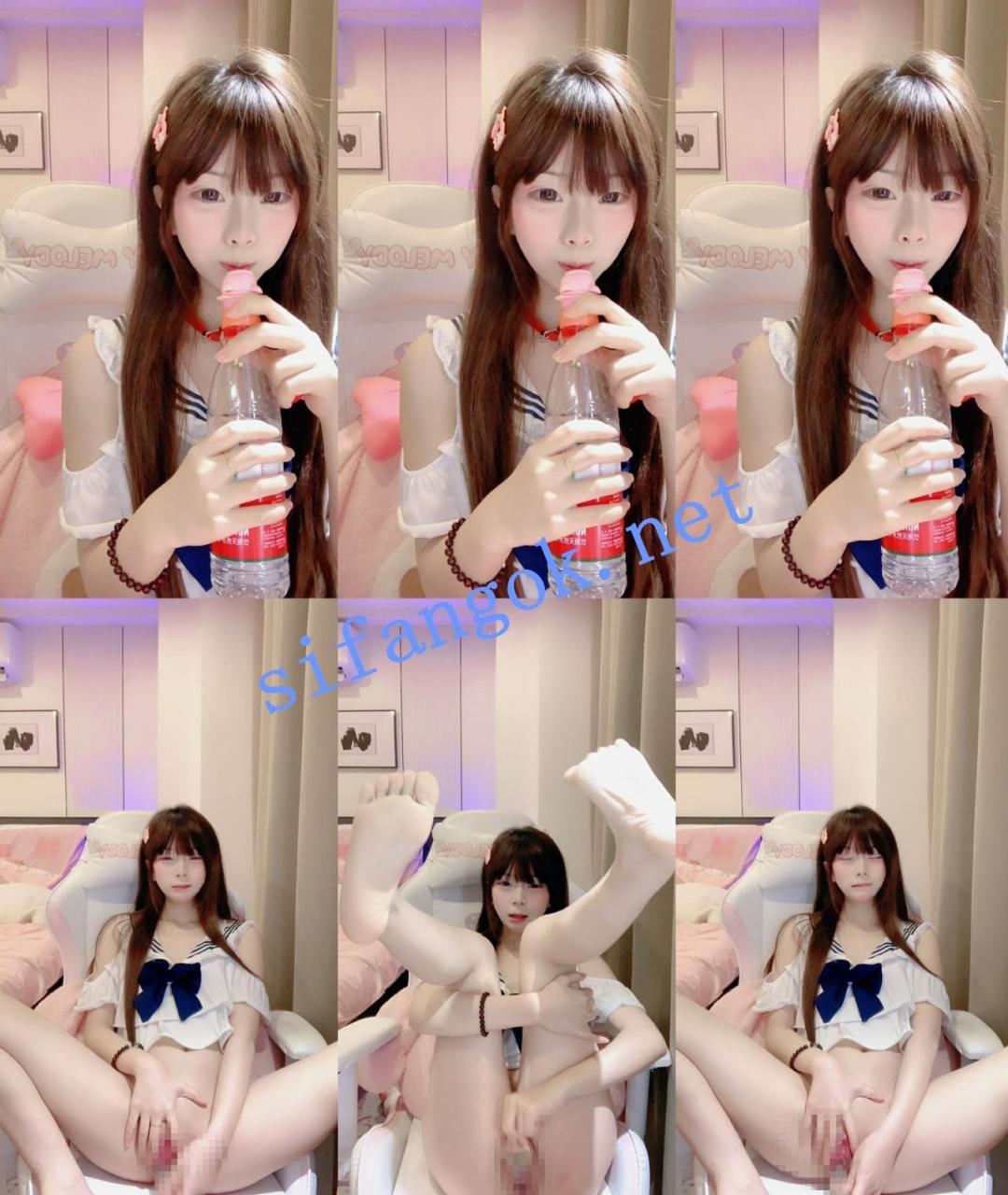 重磅~人气学妹推荐~【呆呆萝】SM调教拴狗链暴力撕袜干出血~ 1