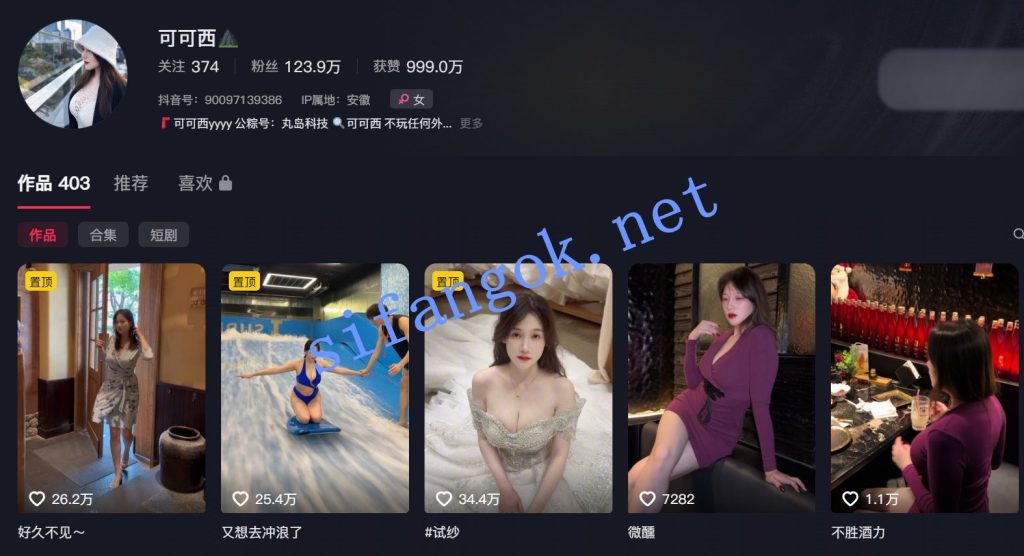 【抖音】可可西 百万粉S型巨乳网红 情趣内衣骚舞定制6V【6V】【1.1G】 10