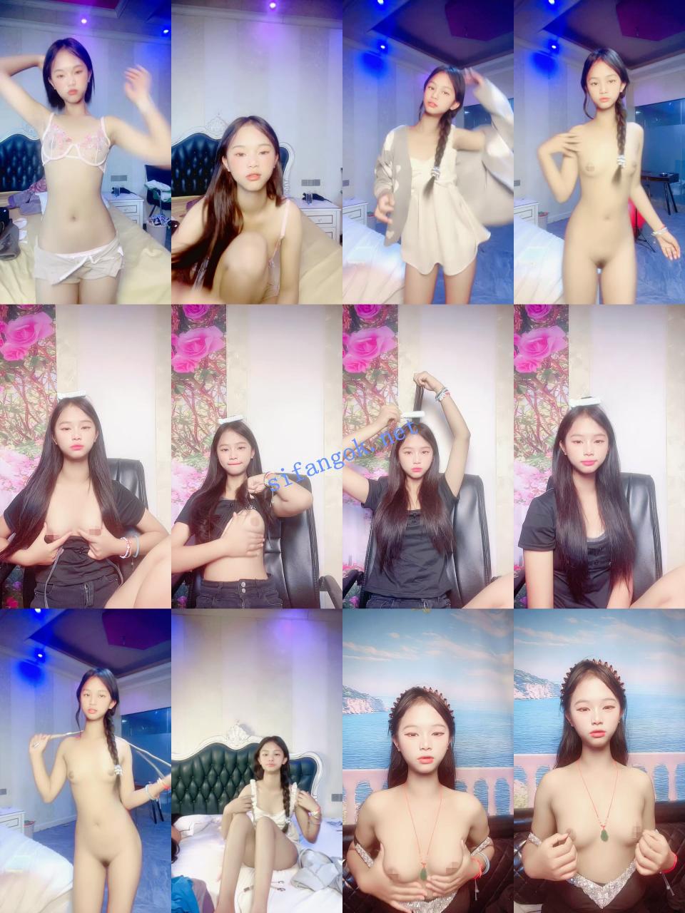 ██【活泼的安欣】小妹妹下海直播，露奶露逼赚点过年费 4