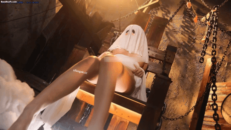 【柒柒不可爱】COS萌妹 4套写真花絮合集 性感乳贴露晕 黑丝【391P5V】【2.989G】 17