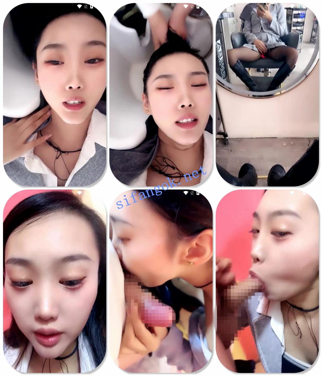 ██【户外勾引】美女先去洗个头发，啪啪大秀，拳交~口爆 3