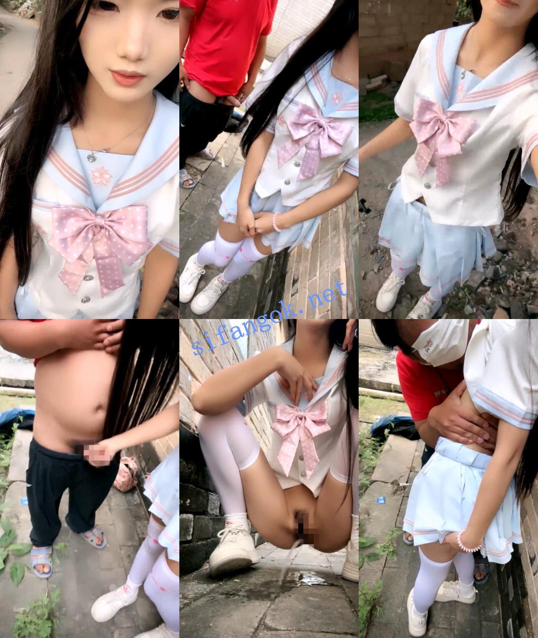 ♆♆【水嫩宝宝】农村美少女~户外跳蛋~开房3P轮操~大叔爆操 7