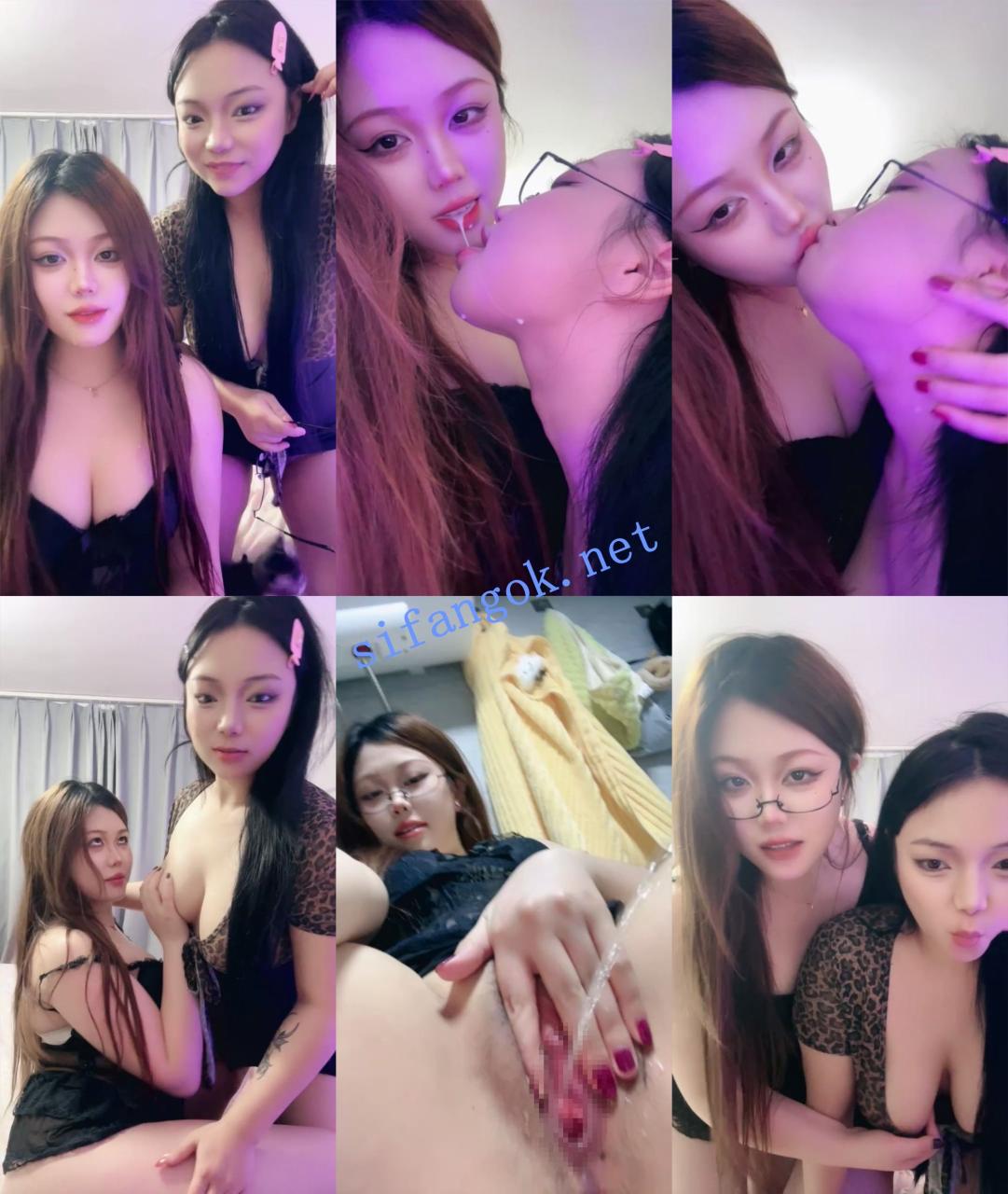 √疯狂姐妹花~【两只00后】多肉巨乳~舌吻 互舔屄 阳具双插.. 1