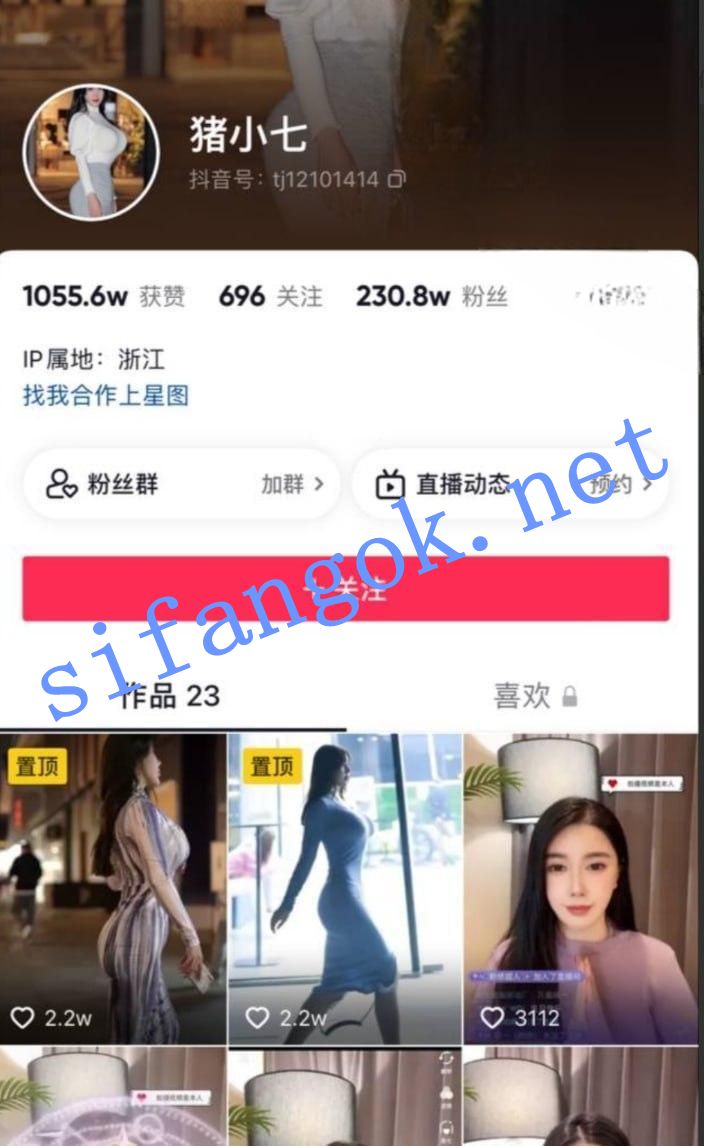 ✅抖音 猪小七 200万粉 木瓜巨乳 超大尺度合集 超长时间 1