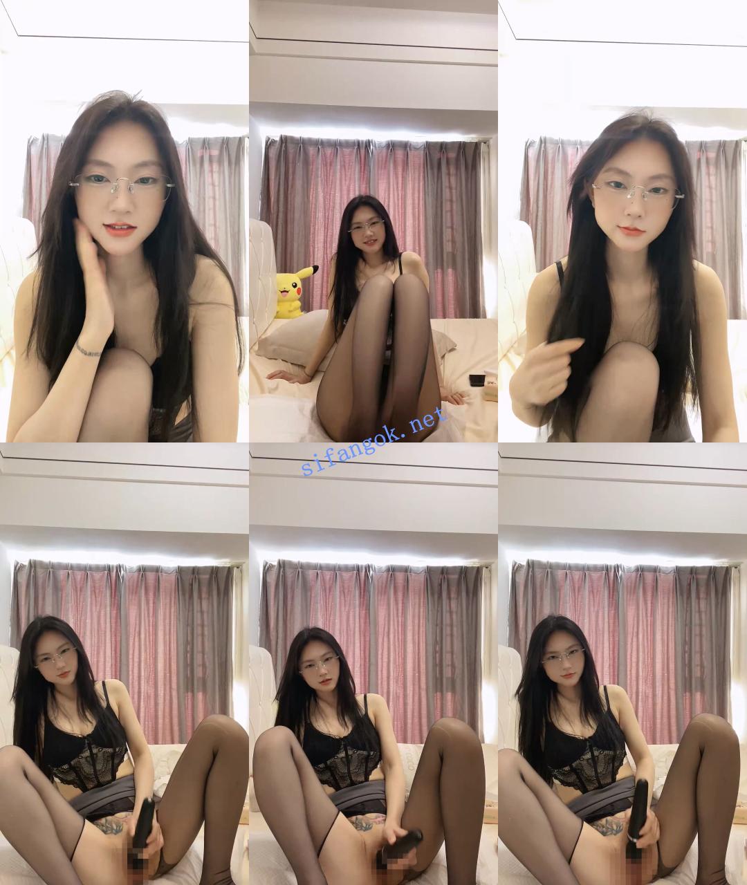 ♆♆【魅影】眼镜御姐~! 丝袜美腿~跳蛋黑牛~道具抽插~喷水~3 6