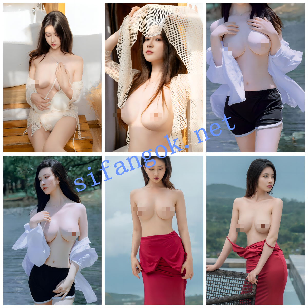 【网红年年】极品身材高颜巨乳女神 大尺度性感写真 露奶 1