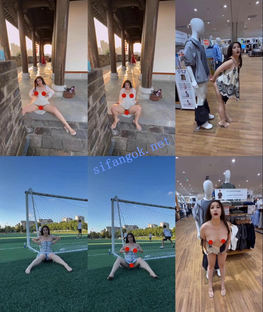 ❤️【阿罗拉】户外露出博主 不惧走光调戏路人疯狂露出 10