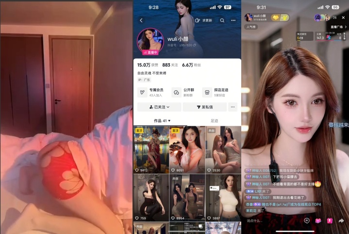 【抖音】wuli小颜 定制 会议擦边 飞机局 漏葡萄 131V【131V】【9.04G】 1