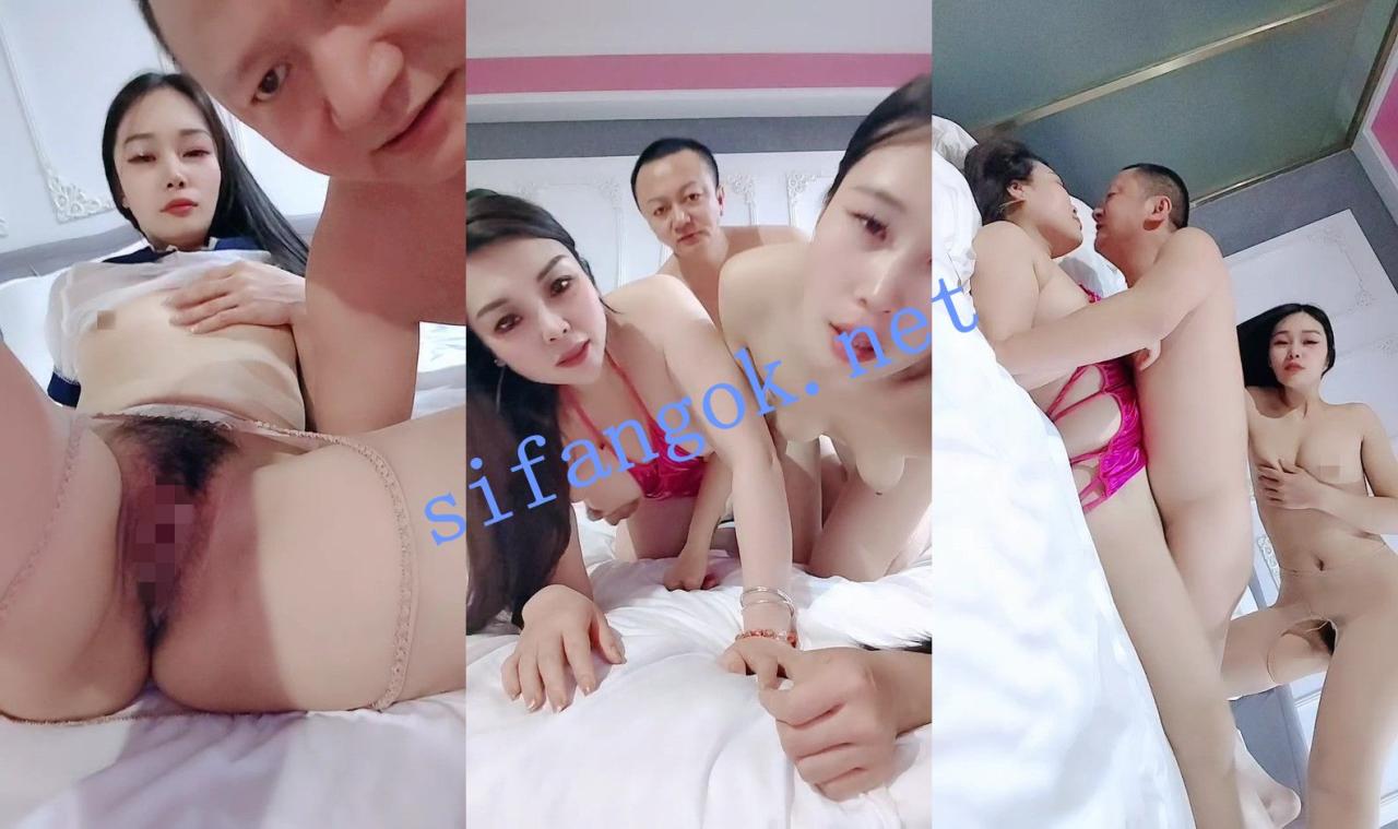 ⚡【骚母狗组合】两个人妻共侍一夫！男主双飞大战~被榨干~ 9