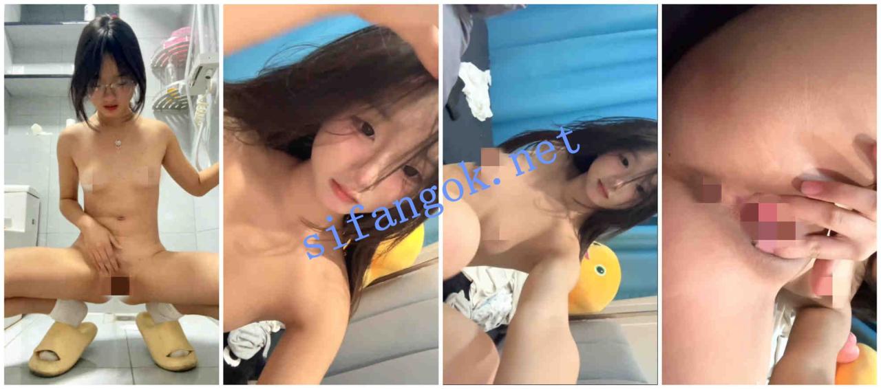 ♈极品反差眼镜妹，小母狗，尿尿，自慰插穴，全裸洗澡。 1