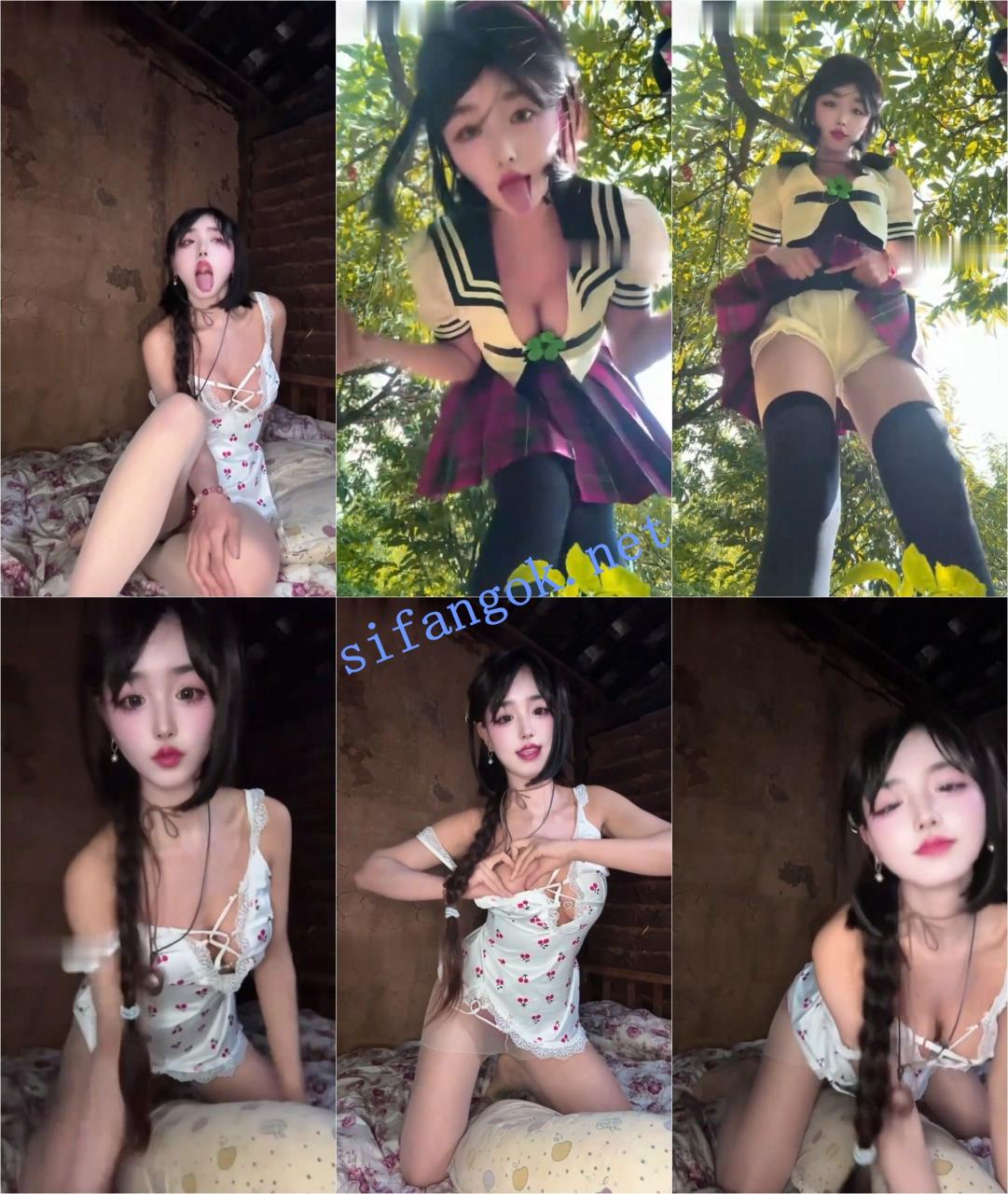 ✅抖音 小茉莉 100万粉 巨乳大长腿 露点自慰 B特写 最大尺度 8