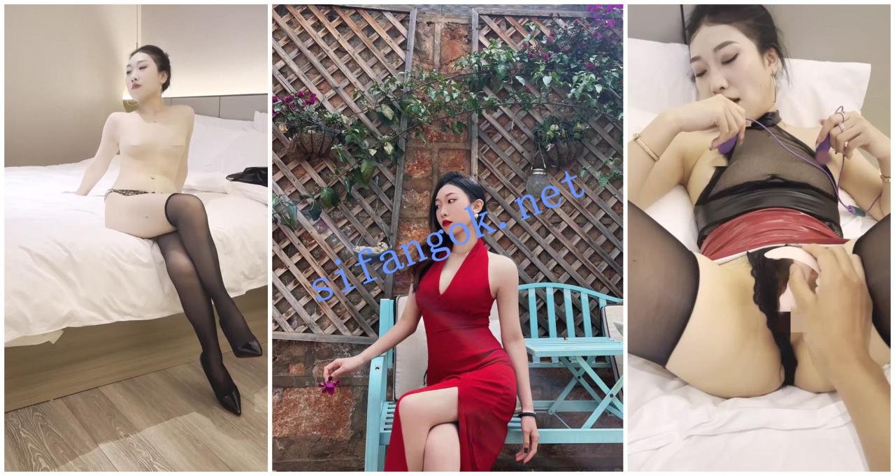 【反差婊子】风骚气质高冷御姐一字马道具自慰白浆四溢 7