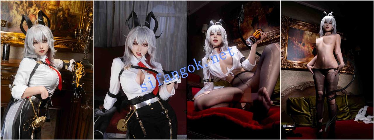 ♈知名网红COS（绞肉姬）精选6套大尺度漏三点作品.极品美鲍 15