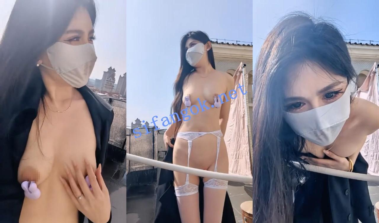 √172长腿女神^^【水水】神似关之琳~楼顶脱光扣屄 好刺激~！ 10