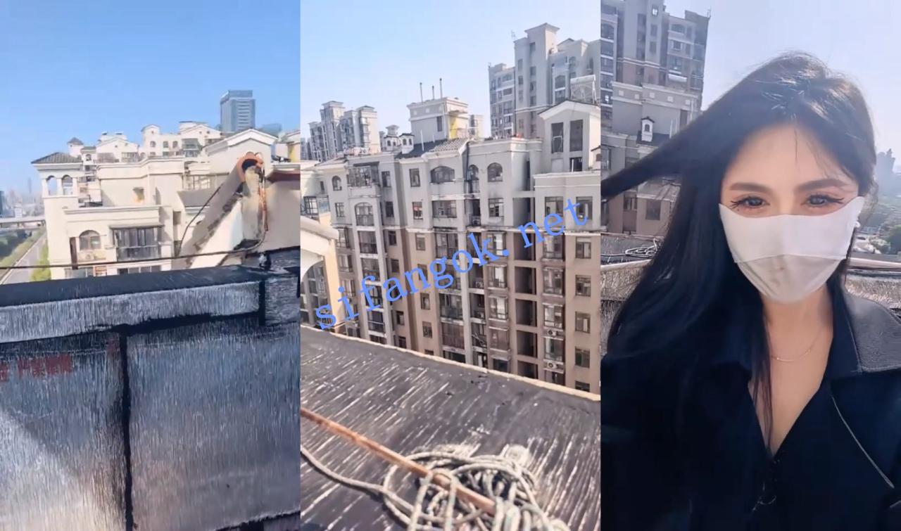 √172长腿女神^^【水水】神似关之琳~楼顶脱光扣屄 好刺激~！ 9