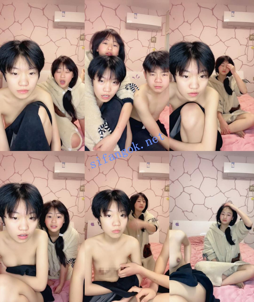 ~短发中性少女~【小花朵啊】当兄弟一样的~无套啪啪~射脸！ 1