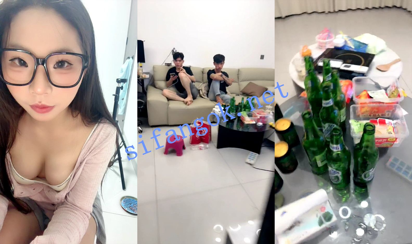 ⚡【07清纯美少女】和两个男生在家喝酒!喝醉后直播打炮! 1 ⚡【07清纯美少女】和两个男生在家喝酒!喝醉后直播打炮! 1